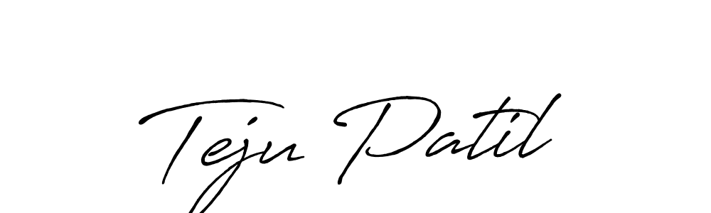 Design your own signature with our free online signature maker. With this signature software, you can create a handwritten (Antro_Vectra_Bolder) signature for name Teju Patil. Teju Patil signature style 7 images and pictures png