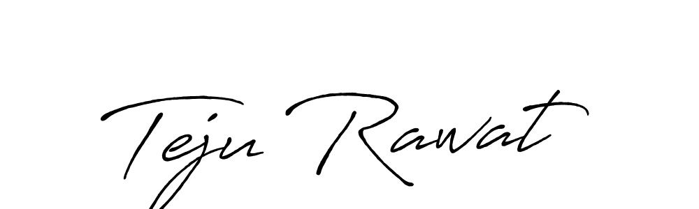 You should practise on your own different ways (Antro_Vectra_Bolder) to write your name (Teju Rawat) in signature. don't let someone else do it for you. Teju Rawat signature style 7 images and pictures png