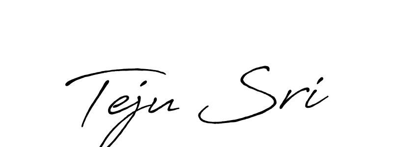 Once you've used our free online signature maker to create your best signature Antro_Vectra_Bolder style, it's time to enjoy all of the benefits that Teju Sri name signing documents. Teju Sri signature style 7 images and pictures png