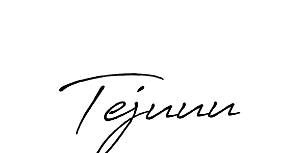if you are searching for the best signature style for your name Tejuuu. so please give up your signature search. here we have designed multiple signature styles  using Antro_Vectra_Bolder. Tejuuu signature style 7 images and pictures png