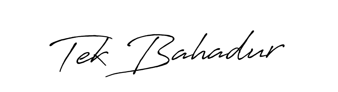 It looks lik you need a new signature style for name Tek Bahadur. Design unique handwritten (Antro_Vectra_Bolder) signature with our free signature maker in just a few clicks. Tek Bahadur signature style 7 images and pictures png