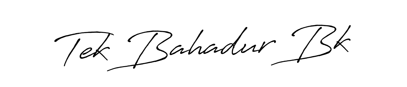 if you are searching for the best signature style for your name Tek Bahadur Bk. so please give up your signature search. here we have designed multiple signature styles  using Antro_Vectra_Bolder. Tek Bahadur Bk signature style 7 images and pictures png