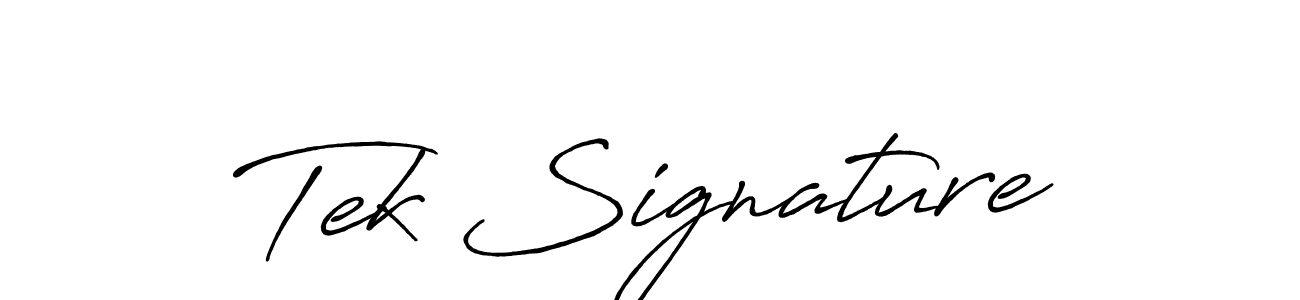 Use a signature maker to create a handwritten signature online. With this signature software, you can design (Antro_Vectra_Bolder) your own signature for name Tek Signature. Tek Signature signature style 7 images and pictures png