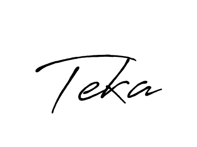 Teka stylish signature style. Best Handwritten Sign (Antro_Vectra_Bolder) for my name. Handwritten Signature Collection Ideas for my name Teka. Teka signature style 7 images and pictures png