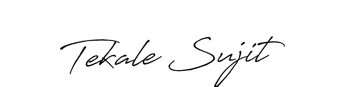 Similarly Antro_Vectra_Bolder is the best handwritten signature design. Signature creator online .You can use it as an online autograph creator for name Tekale Sujit. Tekale Sujit signature style 7 images and pictures png