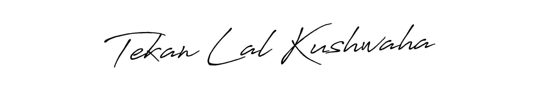 Make a beautiful signature design for name Tekan Lal Kushwaha. With this signature (Antro_Vectra_Bolder) style, you can create a handwritten signature for free. Tekan Lal Kushwaha signature style 7 images and pictures png