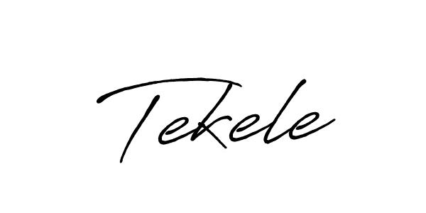 How to make Tekele name signature. Use Antro_Vectra_Bolder style for creating short signs online. This is the latest handwritten sign. Tekele signature style 7 images and pictures png