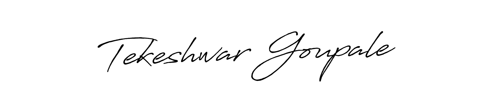 Make a beautiful signature design for name Tekeshwar Goupale. Use this online signature maker to create a handwritten signature for free. Tekeshwar Goupale signature style 7 images and pictures png