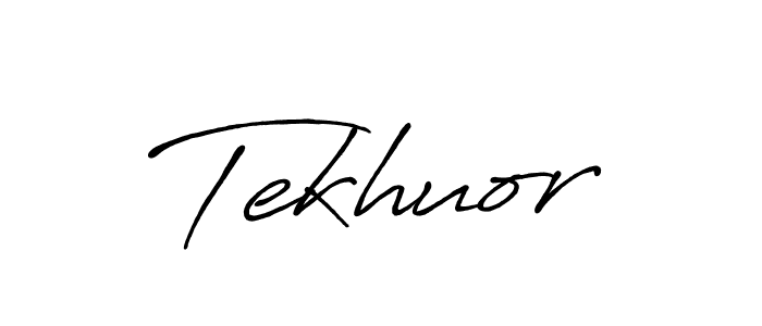 Make a beautiful signature design for name Tekhuor. With this signature (Antro_Vectra_Bolder) style, you can create a handwritten signature for free. Tekhuor signature style 7 images and pictures png