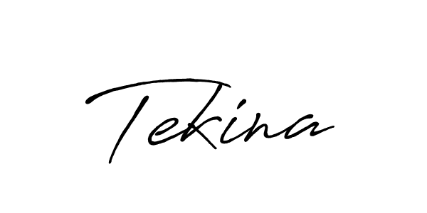 Tekina stylish signature style. Best Handwritten Sign (Antro_Vectra_Bolder) for my name. Handwritten Signature Collection Ideas for my name Tekina. Tekina signature style 7 images and pictures png