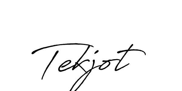 The best way (Antro_Vectra_Bolder) to make a short signature is to pick only two or three words in your name. The name Tekjot include a total of six letters. For converting this name. Tekjot signature style 7 images and pictures png