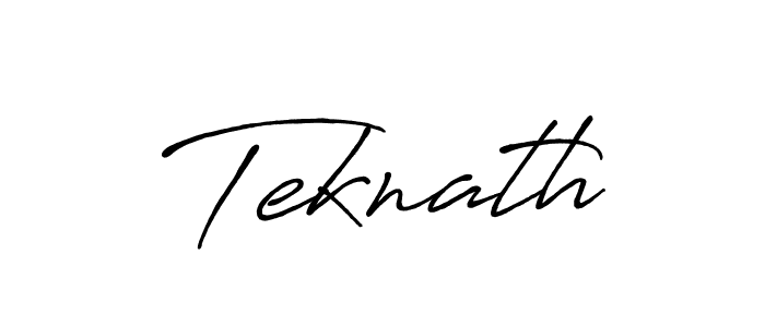 How to make Teknath signature? Antro_Vectra_Bolder is a professional autograph style. Create handwritten signature for Teknath name. Teknath signature style 7 images and pictures png