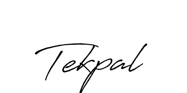 Use a signature maker to create a handwritten signature online. With this signature software, you can design (Antro_Vectra_Bolder) your own signature for name Tekpal. Tekpal signature style 7 images and pictures png