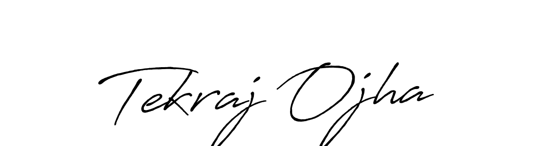 Design your own signature with our free online signature maker. With this signature software, you can create a handwritten (Antro_Vectra_Bolder) signature for name Tekraj Ojha. Tekraj Ojha signature style 7 images and pictures png