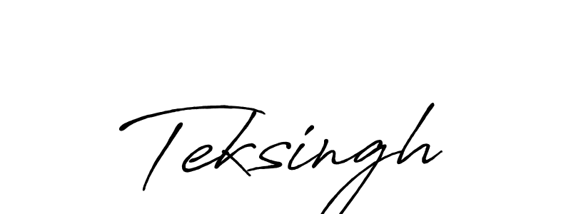 Use a signature maker to create a handwritten signature online. With this signature software, you can design (Antro_Vectra_Bolder) your own signature for name Teksingh. Teksingh signature style 7 images and pictures png