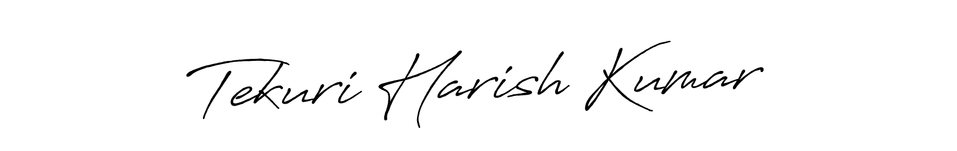 Tekuri Harish Kumar stylish signature style. Best Handwritten Sign (Antro_Vectra_Bolder) for my name. Handwritten Signature Collection Ideas for my name Tekuri Harish Kumar. Tekuri Harish Kumar signature style 7 images and pictures png