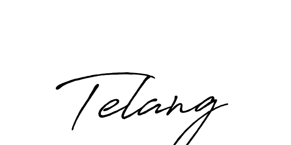 You should practise on your own different ways (Antro_Vectra_Bolder) to write your name (Telang) in signature. don't let someone else do it for you. Telang signature style 7 images and pictures png