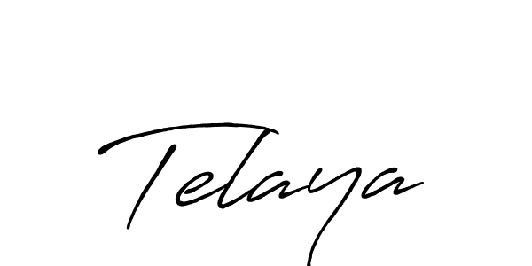 Telaya stylish signature style. Best Handwritten Sign (Antro_Vectra_Bolder) for my name. Handwritten Signature Collection Ideas for my name Telaya. Telaya signature style 7 images and pictures png