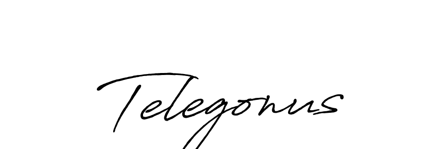 How to make Telegonus signature? Antro_Vectra_Bolder is a professional autograph style. Create handwritten signature for Telegonus name. Telegonus signature style 7 images and pictures png