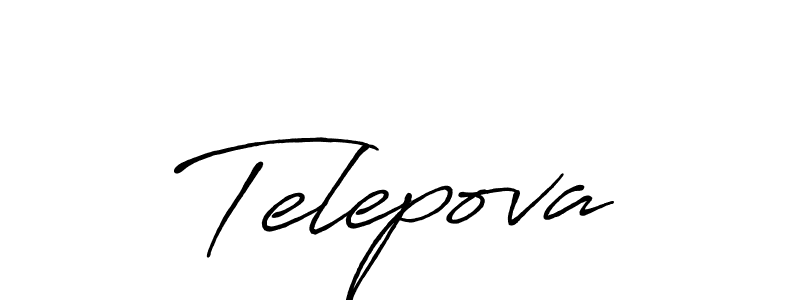 You should practise on your own different ways (Antro_Vectra_Bolder) to write your name (Telepova) in signature. don't let someone else do it for you. Telepova signature style 7 images and pictures png