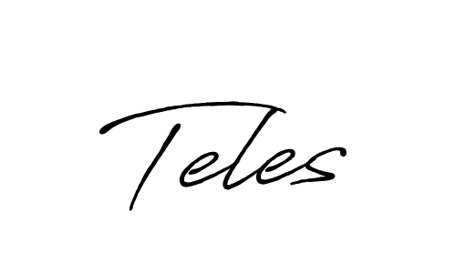 Use a signature maker to create a handwritten signature online. With this signature software, you can design (Antro_Vectra_Bolder) your own signature for name Teles. Teles signature style 7 images and pictures png