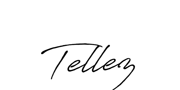 Design your own signature with our free online signature maker. With this signature software, you can create a handwritten (Antro_Vectra_Bolder) signature for name Tellez. Tellez signature style 7 images and pictures png