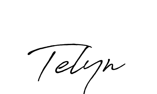 Also You can easily find your signature by using the search form. We will create Telyn name handwritten signature images for you free of cost using Antro_Vectra_Bolder sign style. Telyn signature style 7 images and pictures png