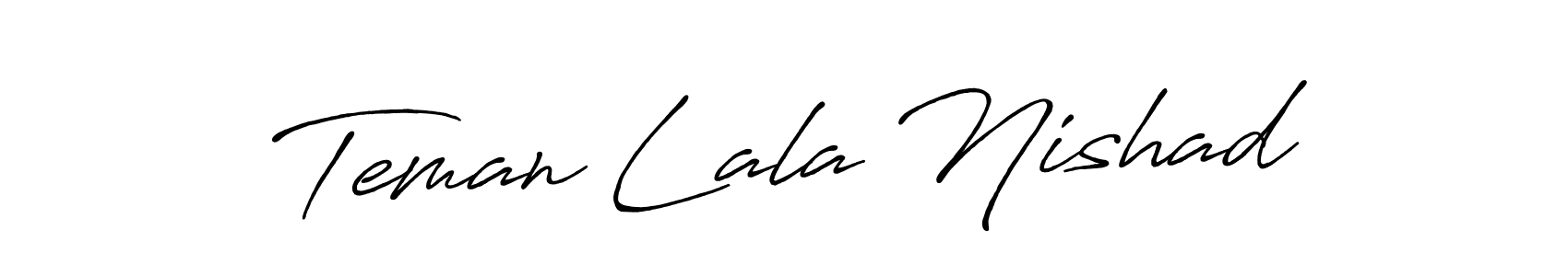 How to make Teman Lala Nishad signature? Antro_Vectra_Bolder is a professional autograph style. Create handwritten signature for Teman Lala Nishad name. Teman Lala Nishad signature style 7 images and pictures png