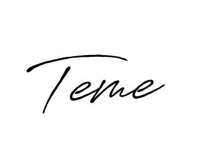 Create a beautiful signature design for name Teme. With this signature (Antro_Vectra_Bolder) fonts, you can make a handwritten signature for free. Teme signature style 7 images and pictures png