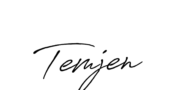 Also You can easily find your signature by using the search form. We will create Temjen name handwritten signature images for you free of cost using Antro_Vectra_Bolder sign style. Temjen signature style 7 images and pictures png