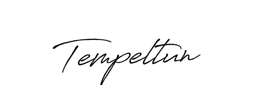 Tempeltun stylish signature style. Best Handwritten Sign (Antro_Vectra_Bolder) for my name. Handwritten Signature Collection Ideas for my name Tempeltun. Tempeltun signature style 7 images and pictures png