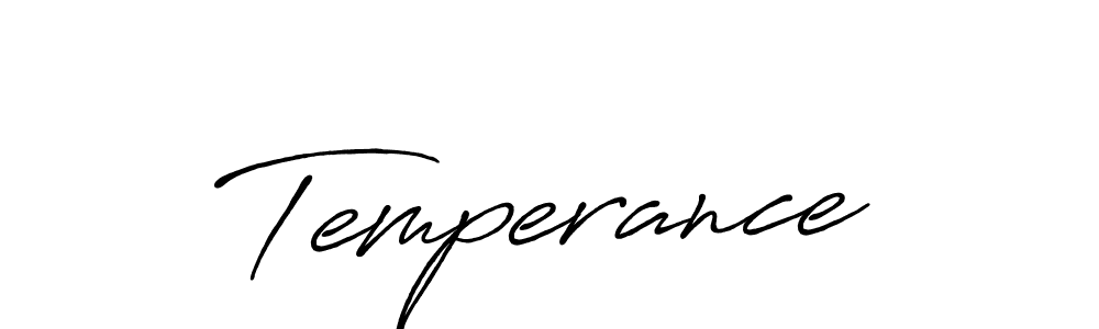 Design your own signature with our free online signature maker. With this signature software, you can create a handwritten (Antro_Vectra_Bolder) signature for name Temperance. Temperance signature style 7 images and pictures png