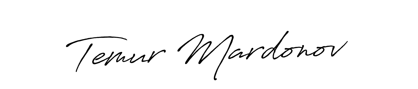 Temur Mardonov stylish signature style. Best Handwritten Sign (Antro_Vectra_Bolder) for my name. Handwritten Signature Collection Ideas for my name Temur Mardonov. Temur Mardonov signature style 7 images and pictures png