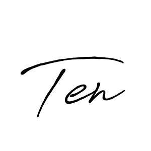 Also You can easily find your signature by using the search form. We will create Ten name handwritten signature images for you free of cost using Antro_Vectra_Bolder sign style. Ten signature style 7 images and pictures png