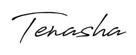 Discover the perfect balance of readability and style for Tenasha with Antro_Vectra_Bolder font. Create your dream signature today. Tenasha signature style 7 images and pictures png