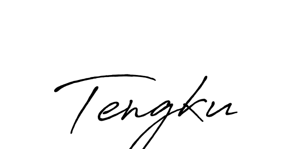Tengku stylish signature style. Best Handwritten Sign (Antro_Vectra_Bolder) for my name. Handwritten Signature Collection Ideas for my name Tengku. Tengku signature style 7 images and pictures png