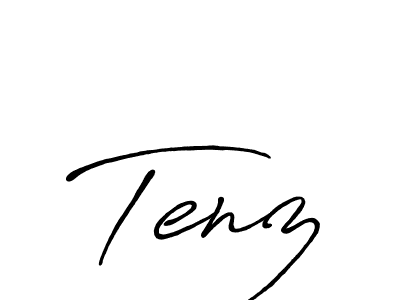 How to make Tenz name signature. Use Antro_Vectra_Bolder style for creating short signs online. This is the latest handwritten sign. Tenz signature style 7 images and pictures png