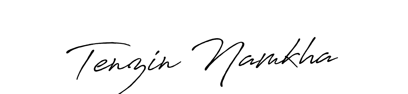 Tenzin Namkha stylish signature style. Best Handwritten Sign (Antro_Vectra_Bolder) for my name. Handwritten Signature Collection Ideas for my name Tenzin Namkha. Tenzin Namkha signature style 7 images and pictures png