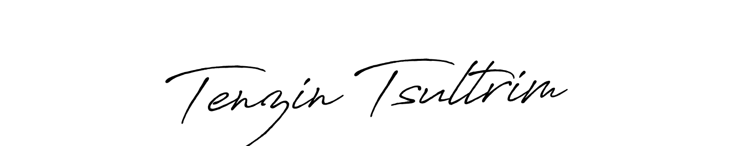 Use a signature maker to create a handwritten signature online. With this signature software, you can design (Antro_Vectra_Bolder) your own signature for name Tenzin Tsultrim. Tenzin Tsultrim signature style 7 images and pictures png