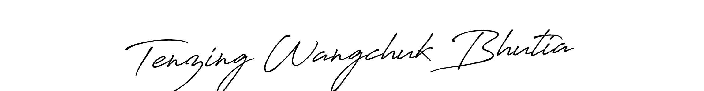 How to make Tenzing Wangchuk Bhutia signature? Antro_Vectra_Bolder is a professional autograph style. Create handwritten signature for Tenzing Wangchuk Bhutia name. Tenzing Wangchuk Bhutia signature style 7 images and pictures png