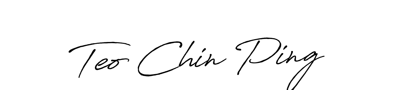 You should practise on your own different ways (Antro_Vectra_Bolder) to write your name (Teo Chin Ping) in signature. don't let someone else do it for you. Teo Chin Ping signature style 7 images and pictures png