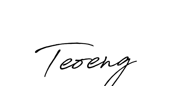 Teoeng stylish signature style. Best Handwritten Sign (Antro_Vectra_Bolder) for my name. Handwritten Signature Collection Ideas for my name Teoeng. Teoeng signature style 7 images and pictures png