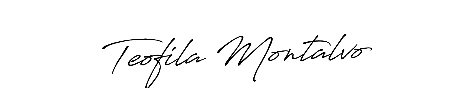 Design your own signature with our free online signature maker. With this signature software, you can create a handwritten (Antro_Vectra_Bolder) signature for name Teofila Montalvo. Teofila Montalvo signature style 7 images and pictures png
