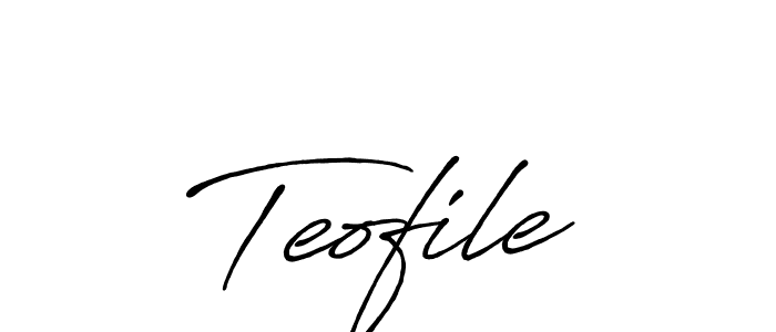 Antro_Vectra_Bolder is a professional signature style that is perfect for those who want to add a touch of class to their signature. It is also a great choice for those who want to make their signature more unique. Get Teofile name to fancy signature for free. Teofile signature style 7 images and pictures png