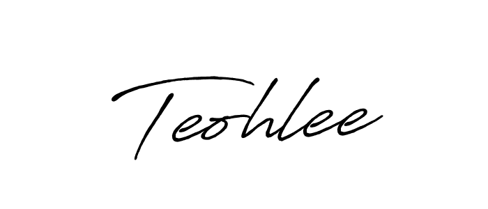 Create a beautiful signature design for name Teohlee. With this signature (Antro_Vectra_Bolder) fonts, you can make a handwritten signature for free. Teohlee signature style 7 images and pictures png