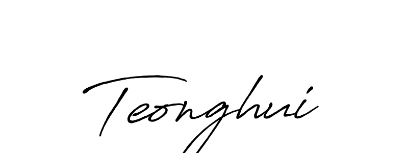 How to Draw Teonghui signature style? Antro_Vectra_Bolder is a latest design signature styles for name Teonghui. Teonghui signature style 7 images and pictures png