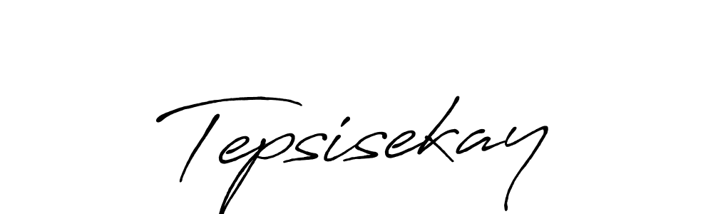 Tepsisekay stylish signature style. Best Handwritten Sign (Antro_Vectra_Bolder) for my name. Handwritten Signature Collection Ideas for my name Tepsisekay. Tepsisekay signature style 7 images and pictures png