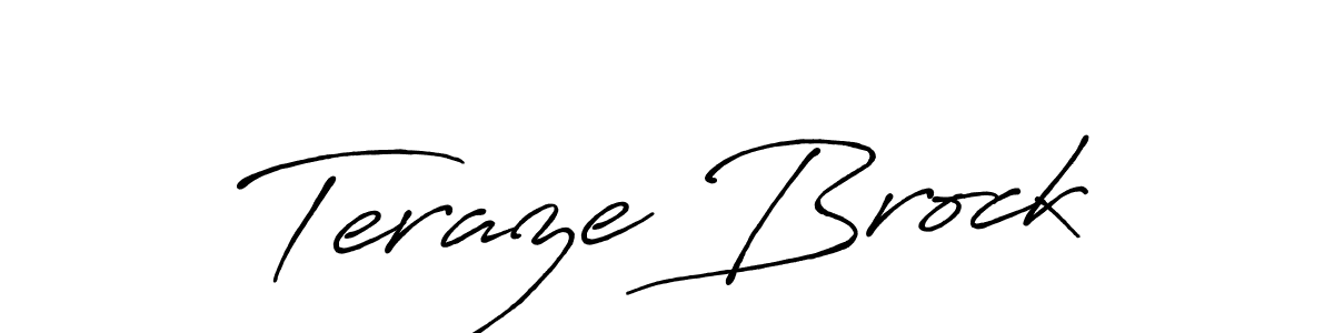 Also You can easily find your signature by using the search form. We will create Teraze Brock name handwritten signature images for you free of cost using Antro_Vectra_Bolder sign style. Teraze Brock signature style 7 images and pictures png