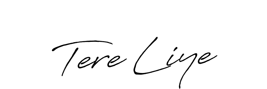 How to make Tere Liye signature? Antro_Vectra_Bolder is a professional autograph style. Create handwritten signature for Tere Liye name. Tere Liye signature style 7 images and pictures png