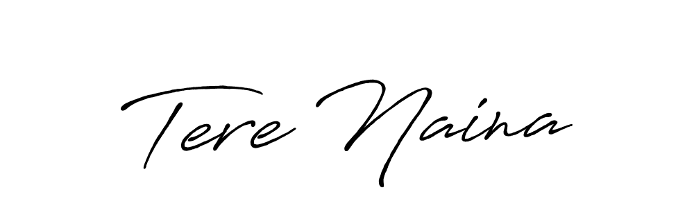 It looks lik you need a new signature style for name Tere Naina. Design unique handwritten (Antro_Vectra_Bolder) signature with our free signature maker in just a few clicks. Tere Naina signature style 7 images and pictures png